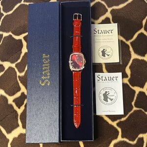 Stauer Red Leather Watch